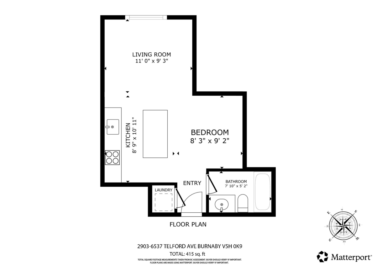 Kitchen Island Photo of 2903 6537 Telford Avenue, Burnaby, BC
