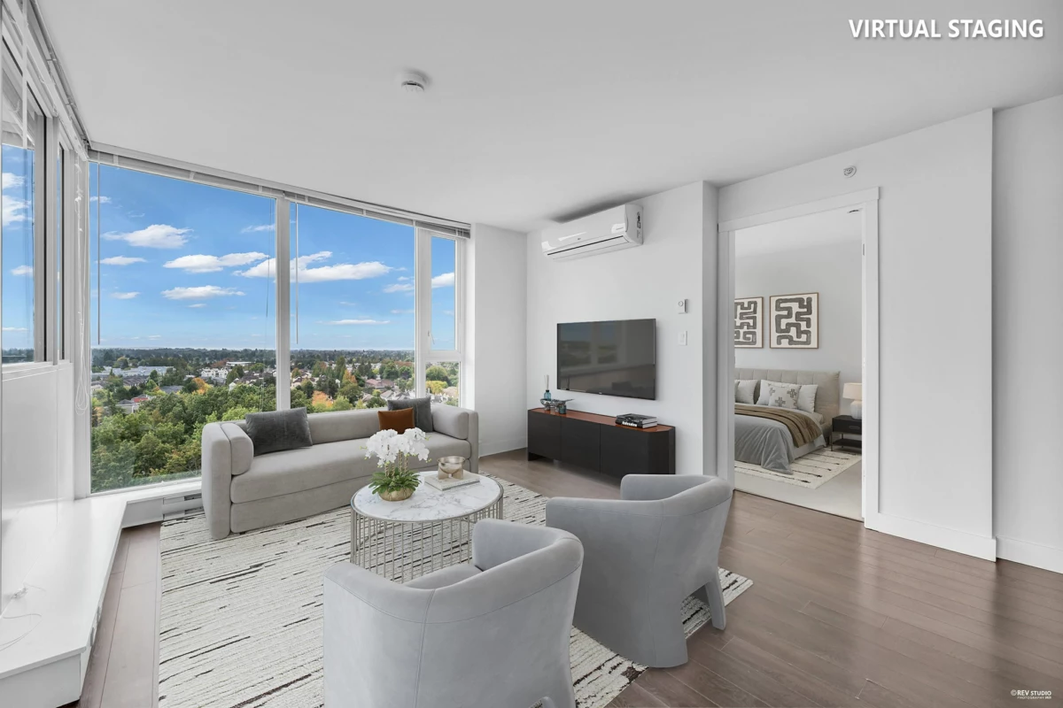 Living Room Photo of 1802 8288 Granville Avenue, Richmond, BC