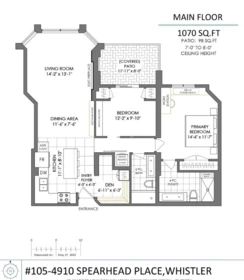 105 4910 Spearhead Place, Whistler, BC, Whistler — Apartment/Condo for sale