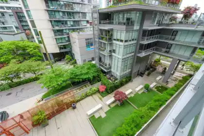 Outdoor Deck Photo of 607 1372 Seymour Street, Vancouver, BC