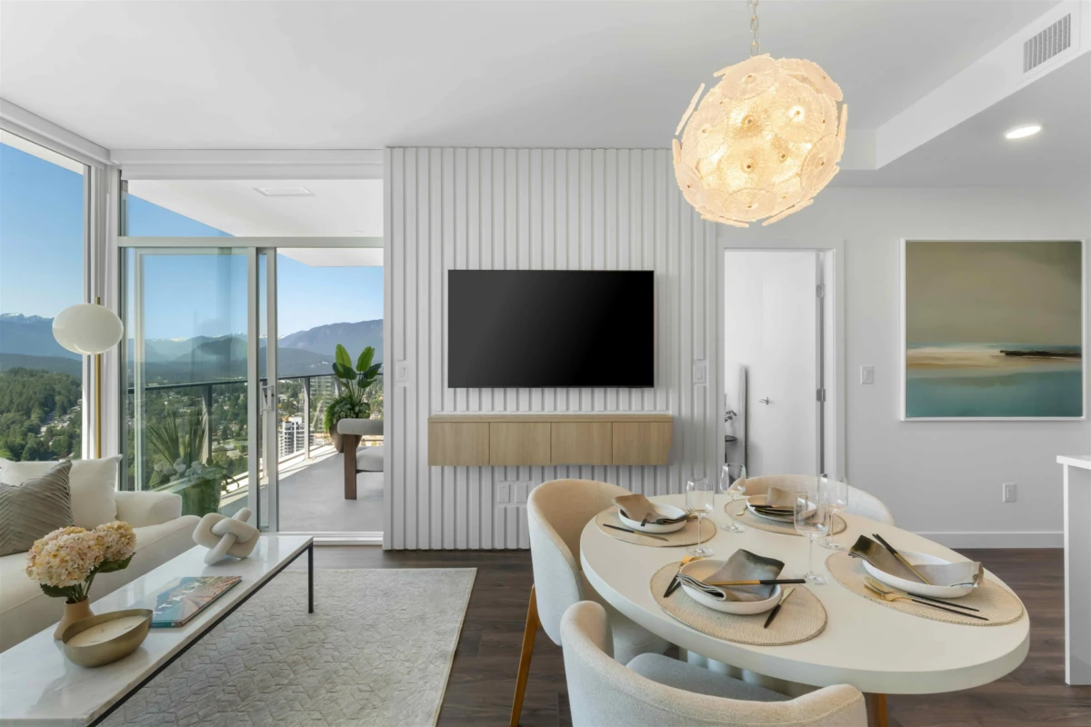 Living Room Photo of 2801 518 Clarke Road, Coquitlam, BC