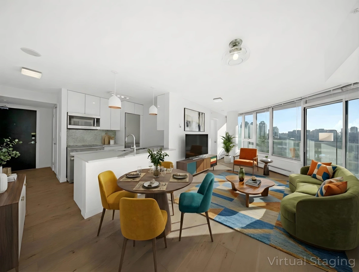 Exterior Rear Photo of 802 58 Keefer Place, Vancouver, BC