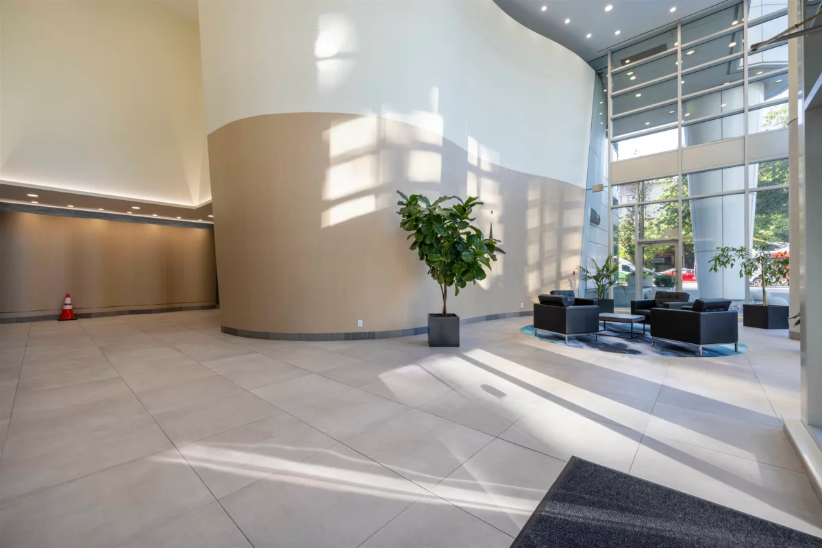 Aerial View of 2907 198 Aquarius Mews, Vancouver, BC