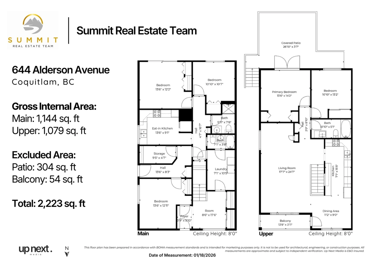 Exterior Rear Photo of 644 Alderson Avenue, Coquitlam, BC