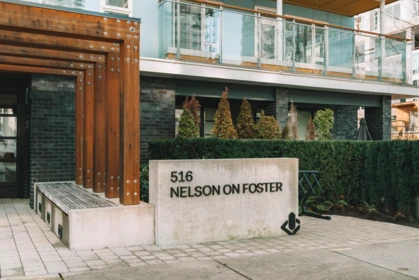 Aerial View of 402 516 Foster Avenue, Coquitlam, BC