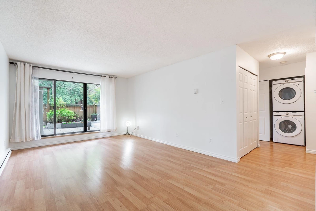 Living Room Photo of 103 1195 Pipeline Road, Coquitlam, BC