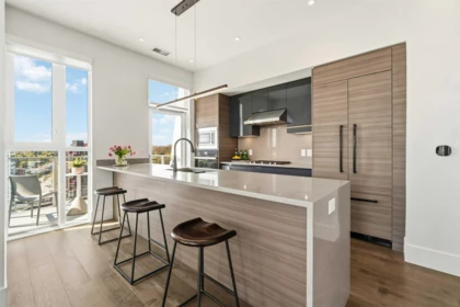 Kitchen Island Photo of 2506 3538 Sawmill Crescent, Vancouver, BC
