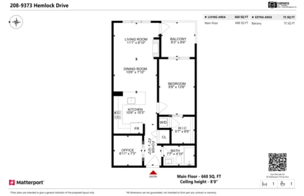 Hallway Photo of 208 9373 Hemlock Drive, Richmond, BC