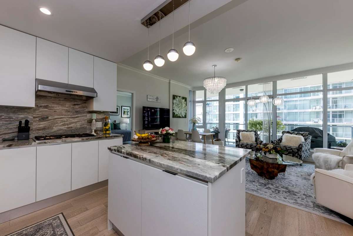 Dining Area Photo of 303 185 Victory Ship Way, North Vancouver, BC