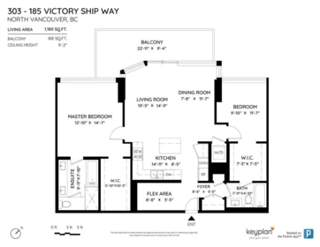 Outdoor Deck Photo of 303 185 Victory Ship Way, North Vancouver, BC