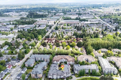 Aerial View of 203 8142 120a Street, Surrey, BC