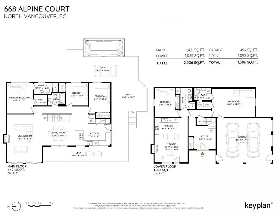 Exterior Rear Photo of 668 Alpine Court, North Vancouver, BC