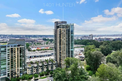 Aerial View of 807 1401 Hunter Street, North Vancouver, BC