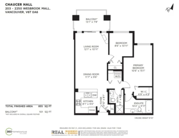 Basement Recreation Room Photo of 203 2250 WESBROOK MALL, Vancouver BC V6T 0A6
