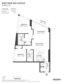 Aerial View of 2002 13618 100 Avenue, Surrey, BC