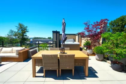 Aerial View of 417 733 W 14th Street, North Vancouver, BC