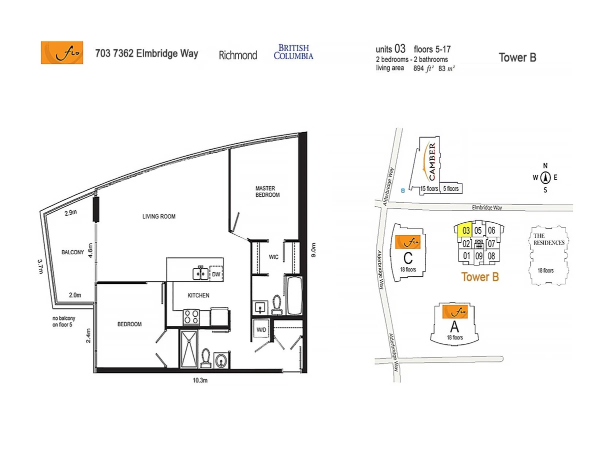 Family Room Photo of 703 7362 Elmbridge Way, Richmond, BC