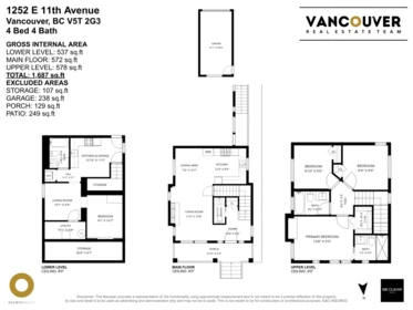 Front Yard Photo of 1252 E 11th Avenue, Vancouver, BC
