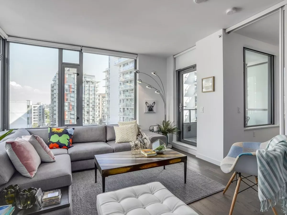 Living Room Photo of 808 1688 Pullman Porter Street, Vancouver, BC