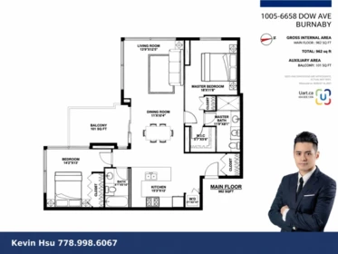 Outdoor Patio Photo of 1005 6658 Dow Avenue, Burnaby, BC