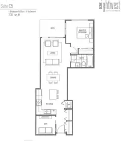 Office / Den Photo of 420 55 Eighth Avenue, New Westminster, BC
