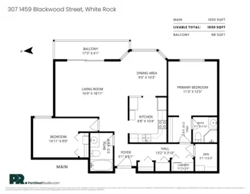 Outdoor Deck Photo of 307 1459 Blackwood Street, White Rock, BC