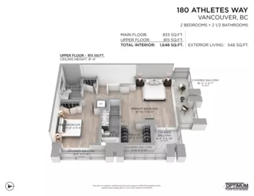 Backyard Photo of 180 Athletes Way, Vancouver, BC