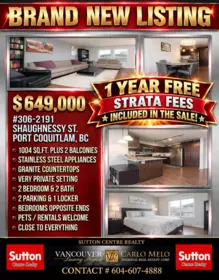 306 2191 Shaughnessy Street, Port Coquitlam, BC, Port Coquitlam — Apartment/Condo for sale