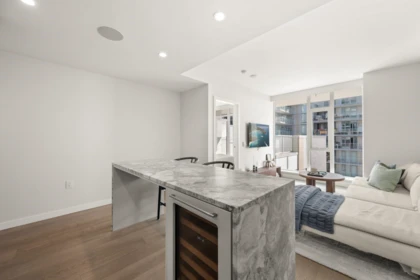 Dining Area Photo of 602 7418 Paulson Street, Vancouver, BC