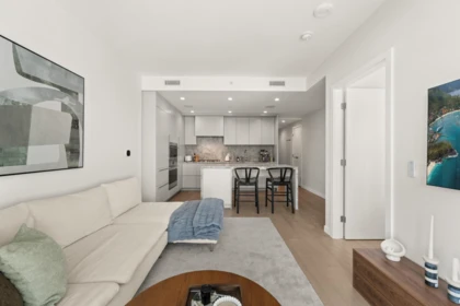 Family Room Photo of 602 7418 Paulson Street, Vancouver, BC