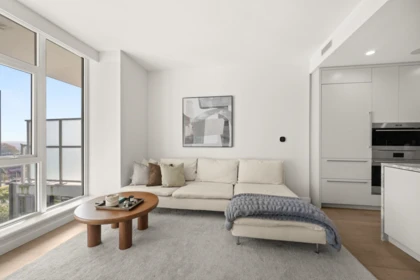Living Room Photo of 602 7418 Paulson Street, Vancouver, BC