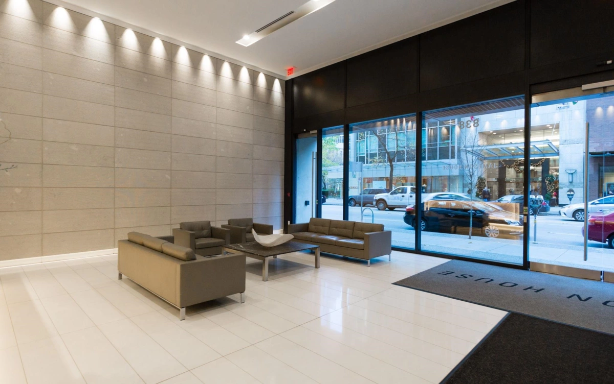 Living Room Photo of 2401 838 W Hastings Street, Vancouver, BC