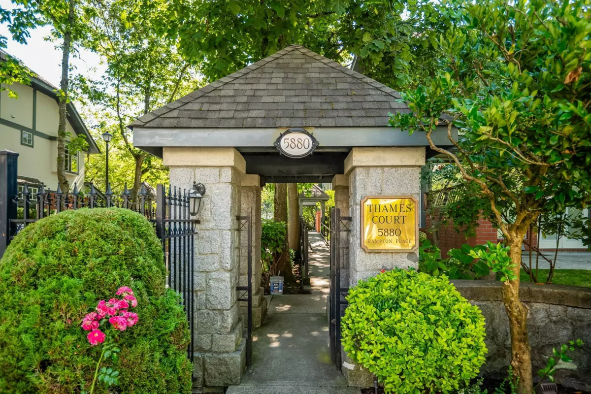 Aerial View of 43 5880 Hampton Place, Vancouver, BC