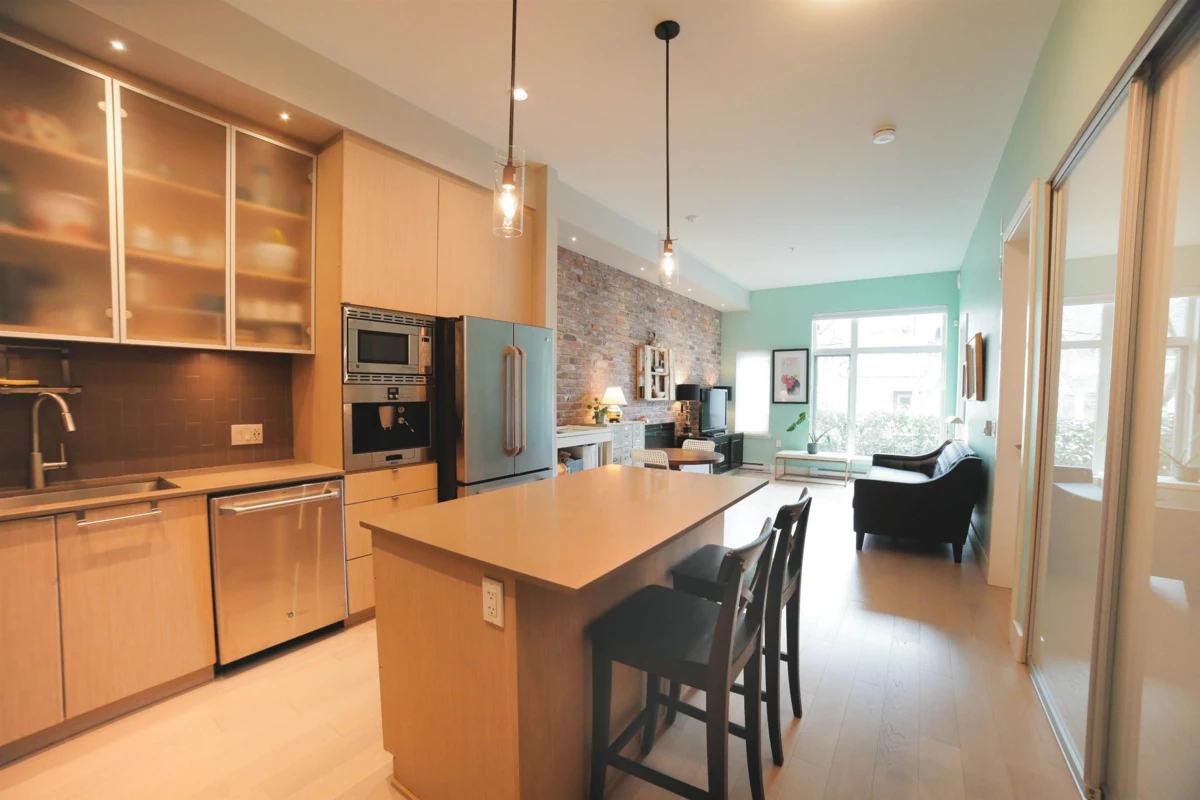 Living Room Photo of 104 260 Salter Street, New Westminster, BC