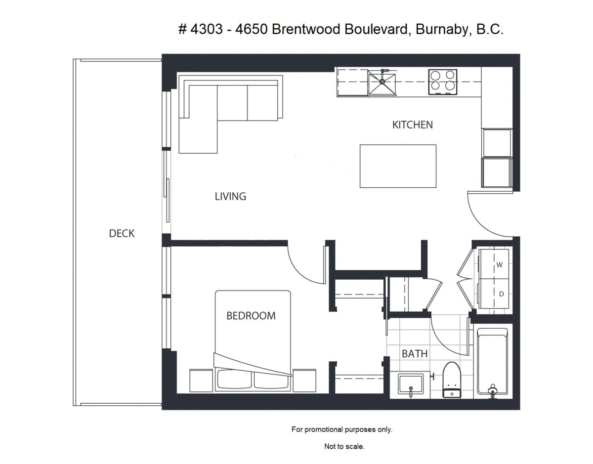Office / Den Photo of 4303 4650 Brentwood Boulevard, Burnaby, BC