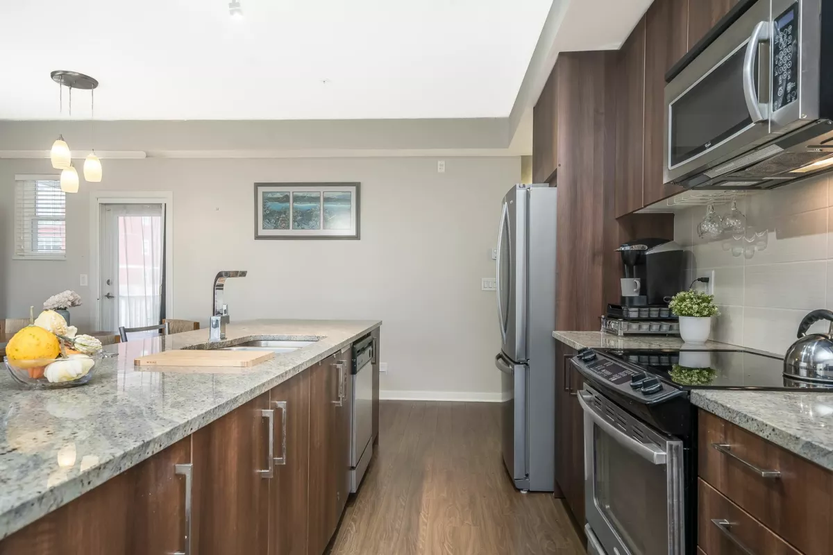 Kitchen Island Photo of 307 6450 194 Street, Surrey, BC