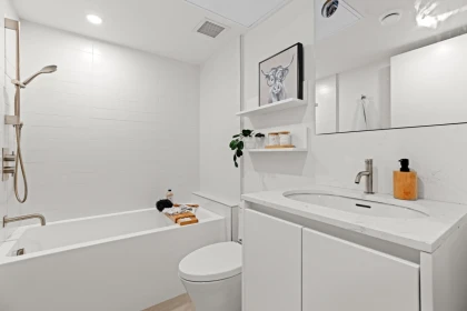 Powder Room Photo of 4813 Laurel Street, Vancouver, BC