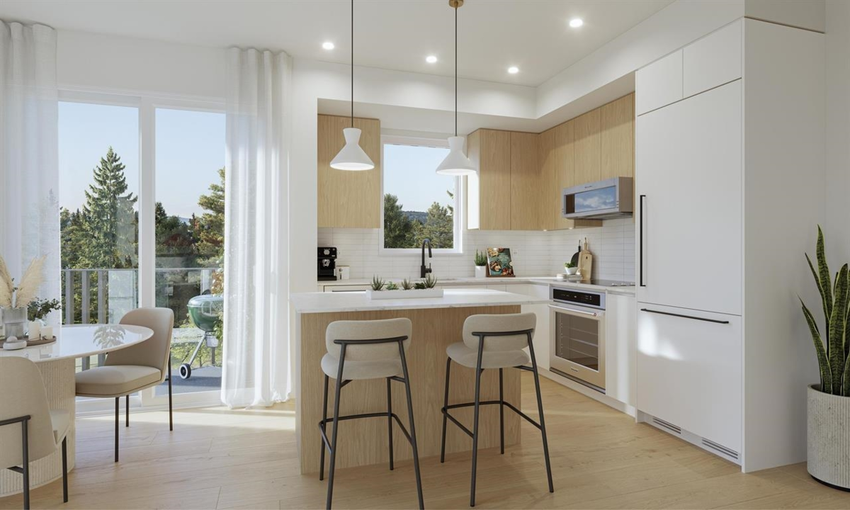 Living Room Photo of 102 636 Tyndall Street, Coquitlam, BC