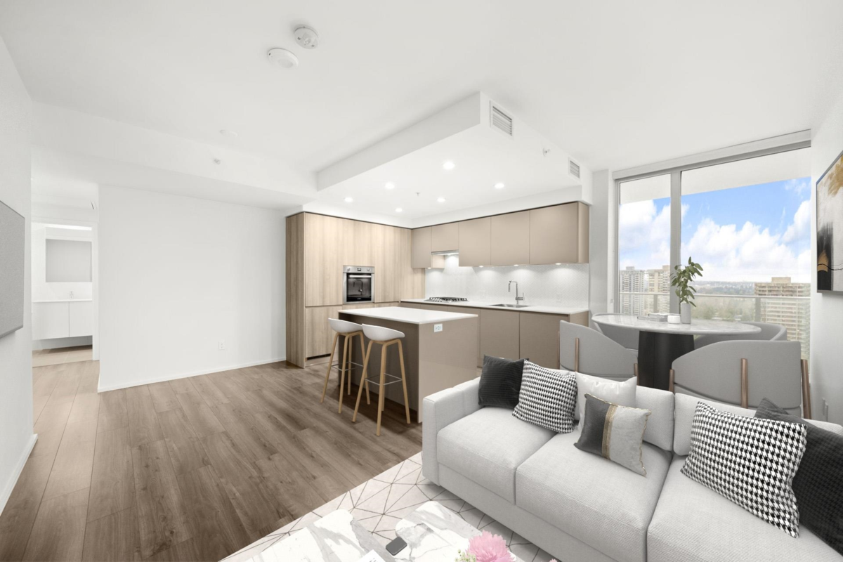 Dining Area Photo of 1310 3833 Evergreen Place, Burnaby, BC