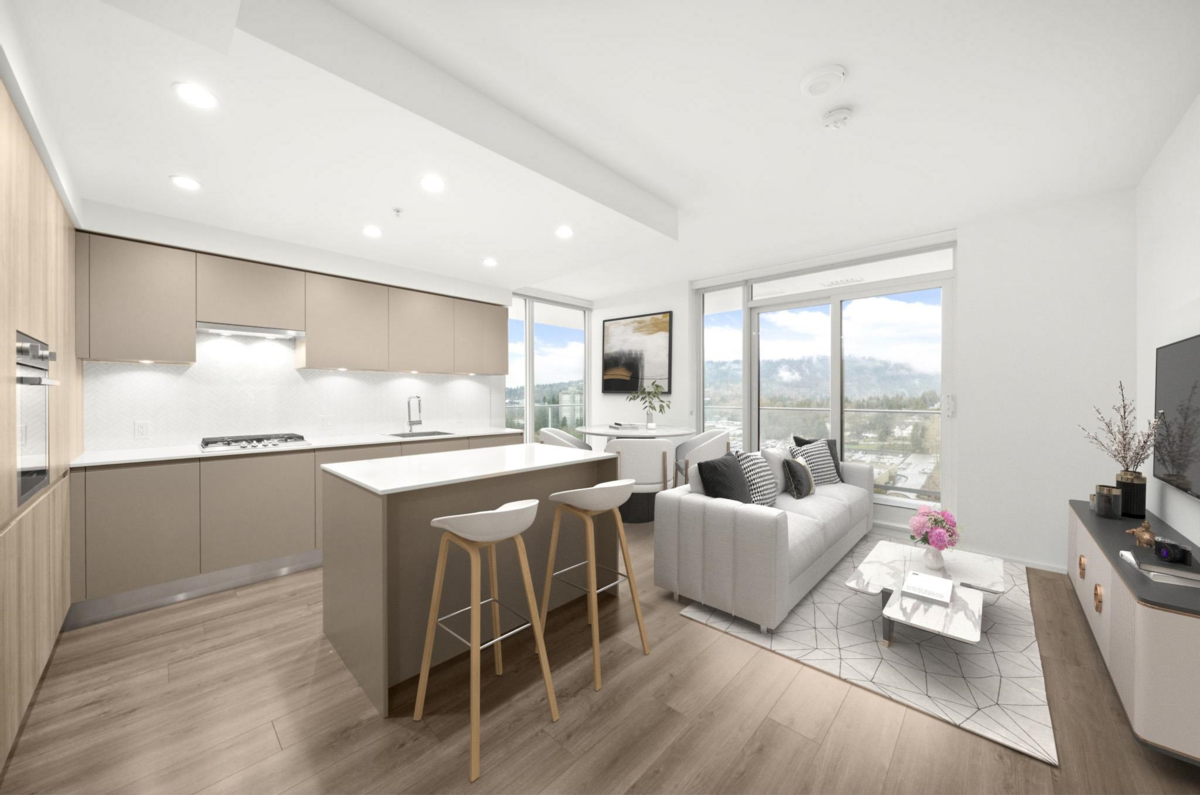 Exterior Rear Photo of 1310 3833 Evergreen Place, Burnaby, BC