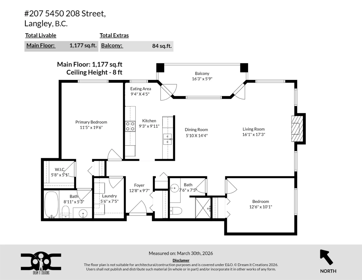 Exterior Rear Photo of 207 5450 208th Street, Langley, BC