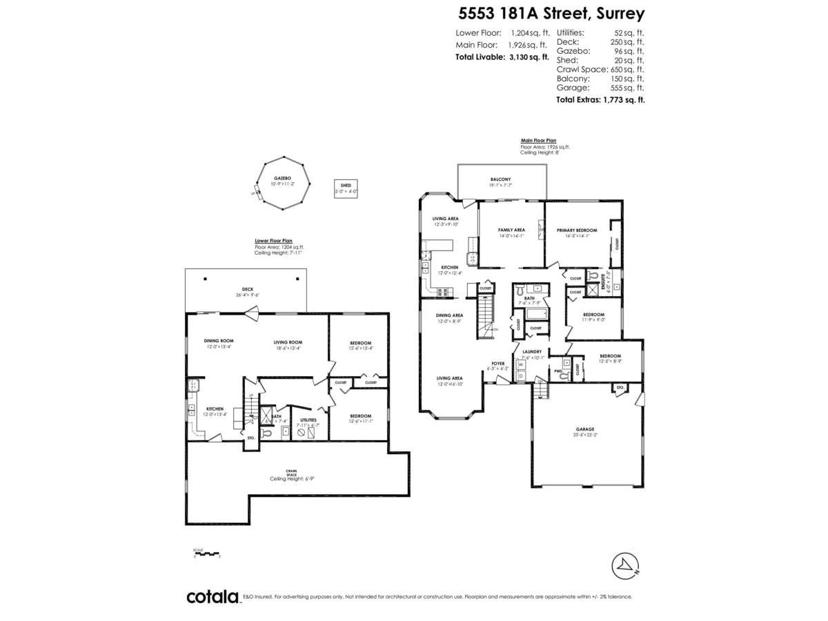 Exterior Rear Photo of 5553 181a Street, Surrey, BC