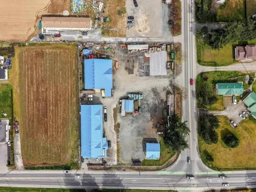 Aerial View of 819 Clearbrook Road, Abbotsford, BC