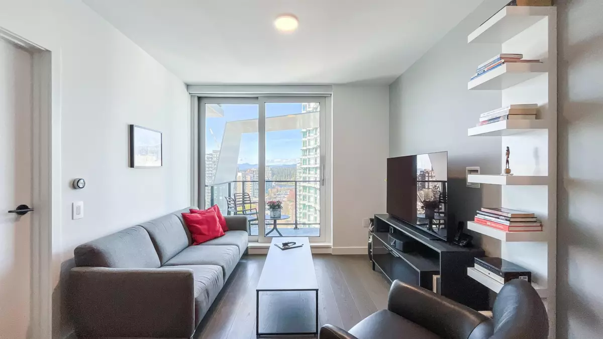 Living Room Photo of 1705 620 Cardero Street, Vancouver, BC