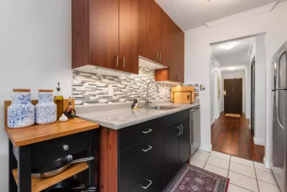 Kitchen Island Photo of 204 725 Commercial Drive, Vancouver, BC
