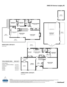 Aerial View of 20663 39 Avenue, Langley, BC