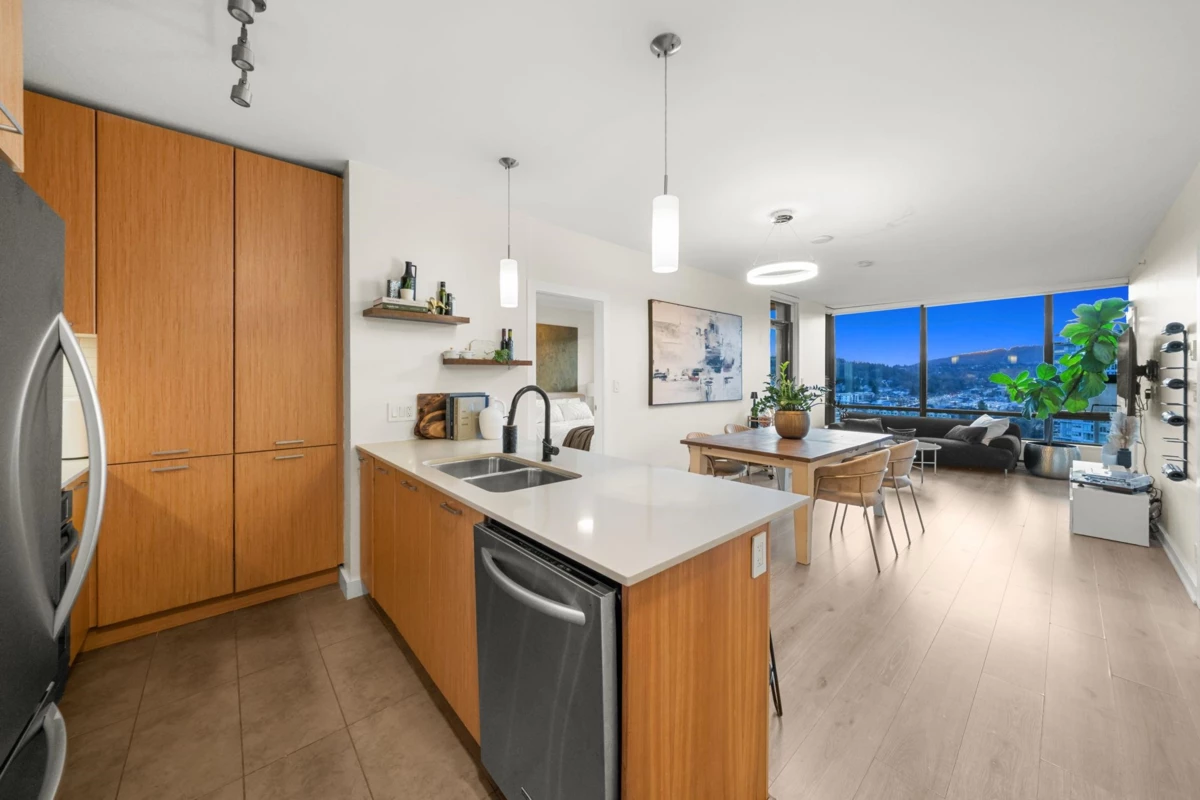 Dining Area Photo of 1902 301 Capilano Road, Port Moody, BC