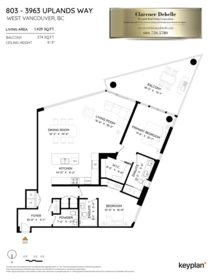 Backyard Photo of 803 3963 Uplands Way, West Vancouver, BC