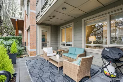 Outdoor Patio Photo of 107 159 W 22nd Street, North Vancouver, BC