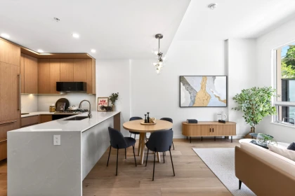 Kitchen Island Photo of 108 5212 Cambie Street, Vancouver, BC